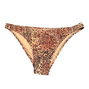 Shade & Shore Animal Print Cheeky Bikini Bottom XL